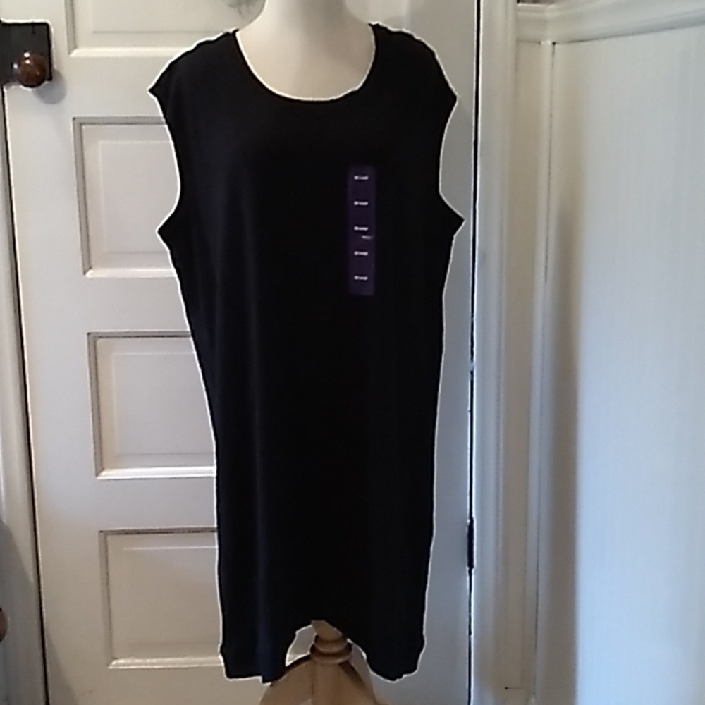 Active Life XXL black tee shirt dress nwt